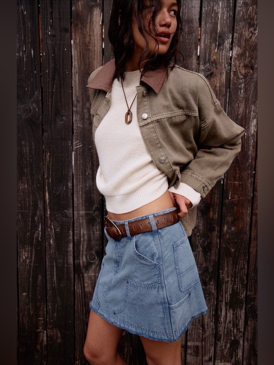 Free People Dresses & Skirts - FREE PEOPLE We The Free Tenon Distressed Mini Skirt